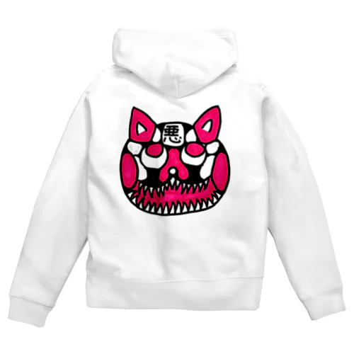 悪人ver.ねこ Zip Hoodie