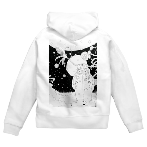 粉星 Zip Hoodie