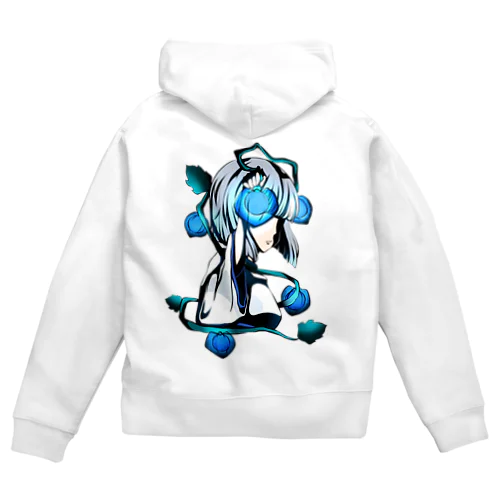 鬼灯【蒼】 Zip Hoodie