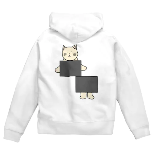 イリュージョンねこ Zip Hoodie