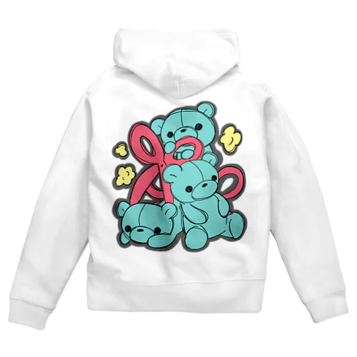 はさみくみゃ３ Zip Hoodie