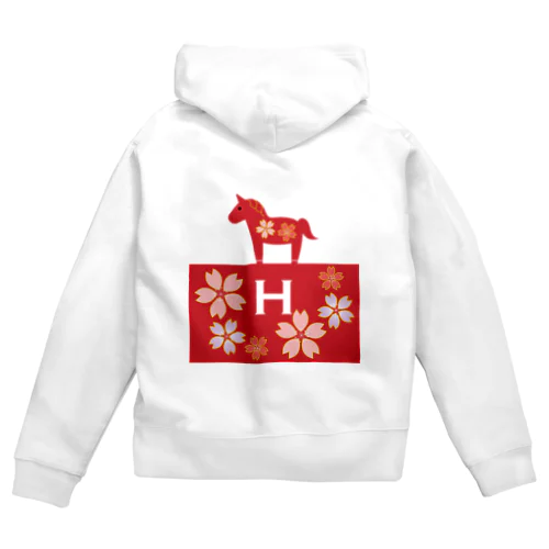 HARUnoSAKURA『H』 Zip Hoodie