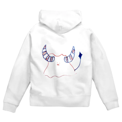 スライムと水牛のハーフ Zip Hoodie