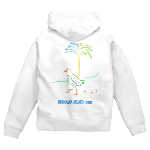 OKINAWA BEACH Zip Hoodie