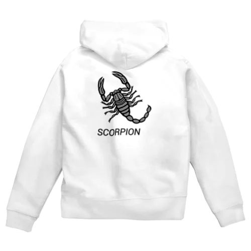 サソリ Zip Hoodie