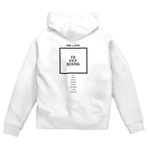 E8kickboxingジップアップパーカー Zip Hoodie