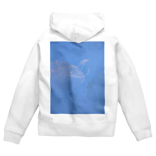 くらげblue Zip Hoodie