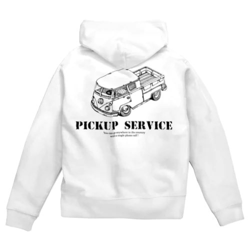 pick up service ジップパーカー