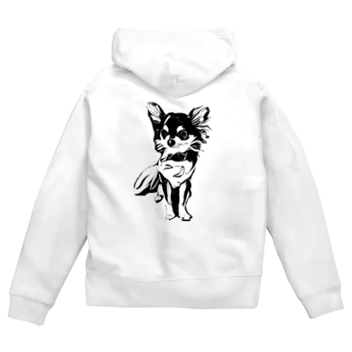 チワワのクゥちゃん Zip Hoodie