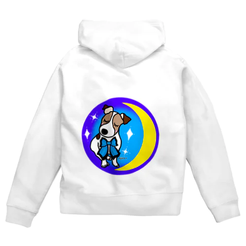 夢の国へ　ジャックラッセルテリア犬 Zip Hoodie