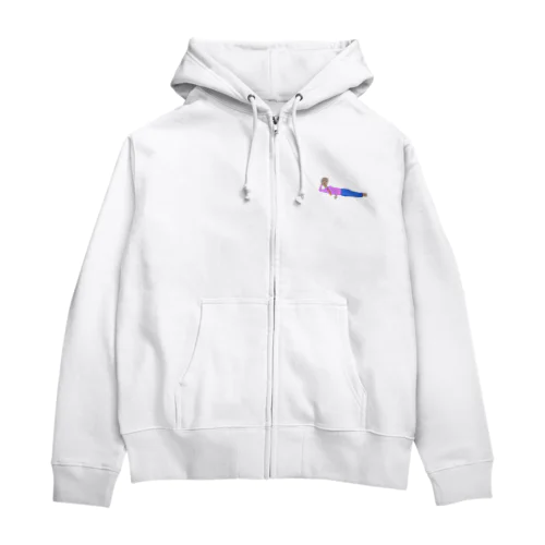 老人寝范増 Zip Hoodie