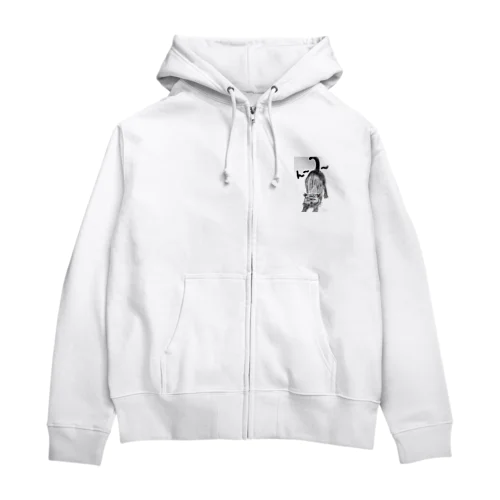 のびのびクロちゃん Zip Hoodie