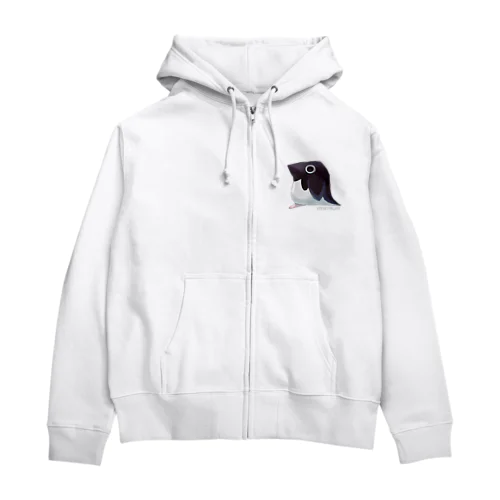 簡略化されたペンギン Zip Hoodie