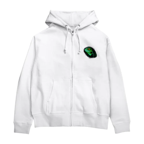 グリーンイグアナ Zip Hoodie