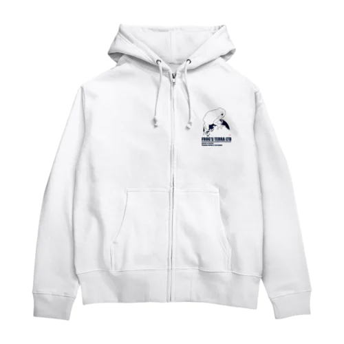 カラード　ディープシーブルー Zip Hoodie