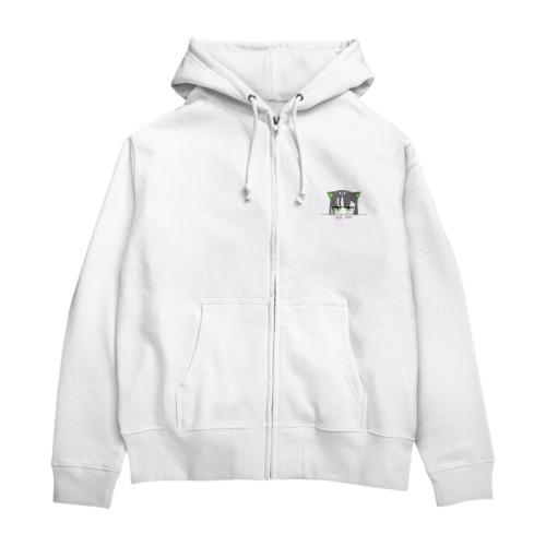 猫っぽい女の子　見てるぞver. Zip Hoodie