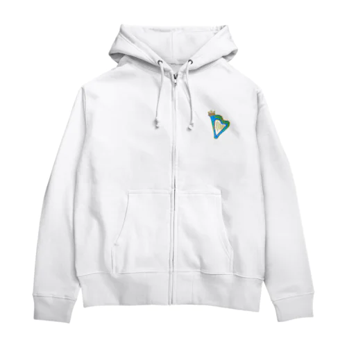 王冠キラキラハープ Zip Hoodie