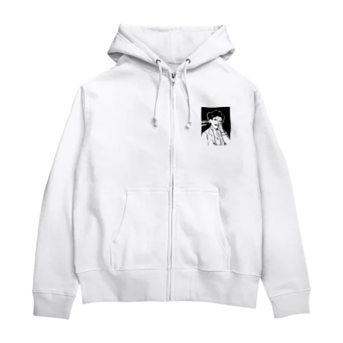 ニコラ・テスラ（Nikola Tesla） Zip Hoodie