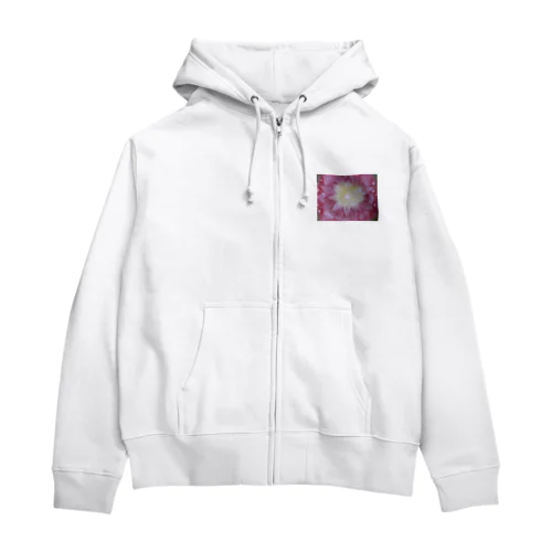 光のパステルアート　光の花 Zip Hoodie