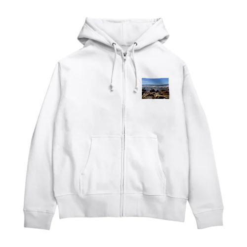 打ち寄せる波 Zip Hoodie