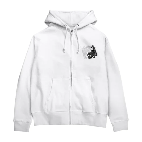 羽人　陰陽紋風 Zip Hoodie