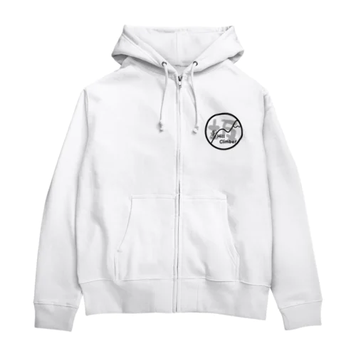 ヒルクライマー。坂バカ。 Zip Hoodie