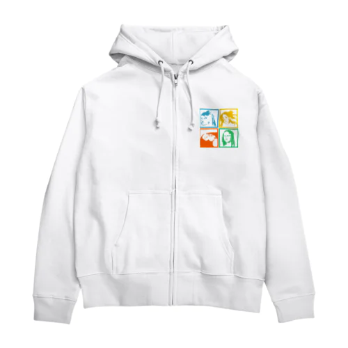 へのへのもへじh.t.その２ Zip Hoodie