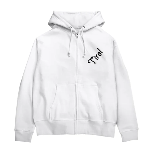 Tirolブランドロゴ Zip Hoodie