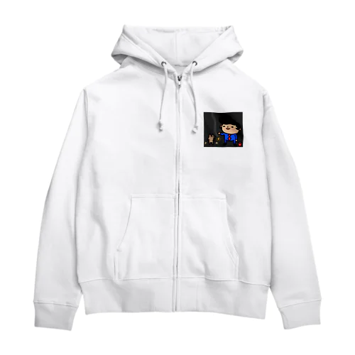 夏は花火大会 Zip Hoodie