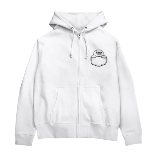 ぽけっとあざらし Zip Hoodie