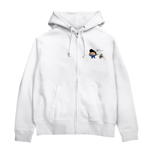 パザピザプザペザポザ。。 Zip Hoodie