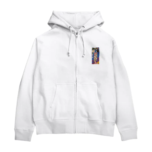 竹久夢二_＜星合＞婦人グラフ挿絵 Zip Hoodie