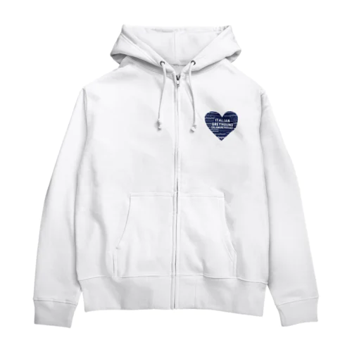 イタグレ 💙  Zip Hoodie