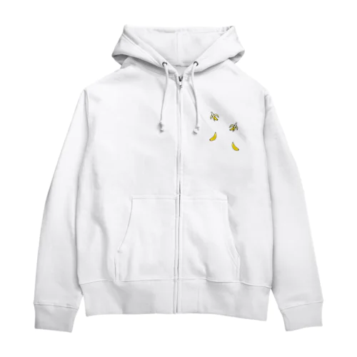 バナナ柄 Zip Hoodie