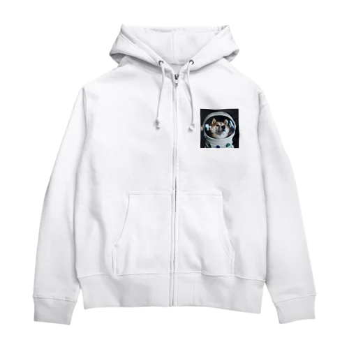 宇宙飛行士柴犬 Zip Hoodie