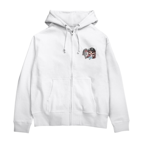ナマズ釣りのこしっちゃん Zip Hoodie