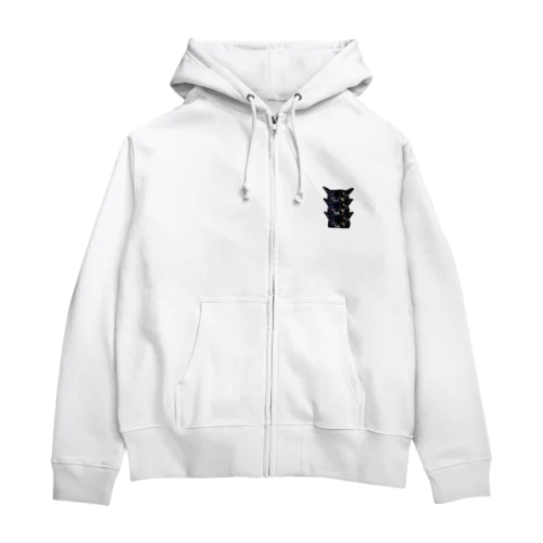 重なりくーちゃん🐱💕 Zip Hoodie