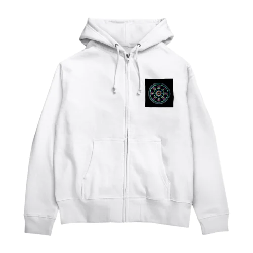 Mandala#1(四角) Zip Hoodie