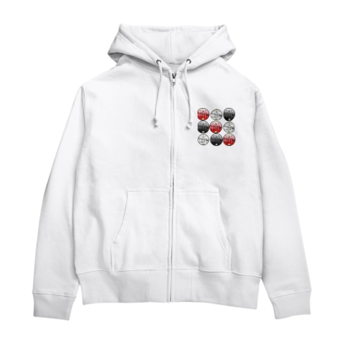 奔放不羈ロゴグッズ Zip Hoodie