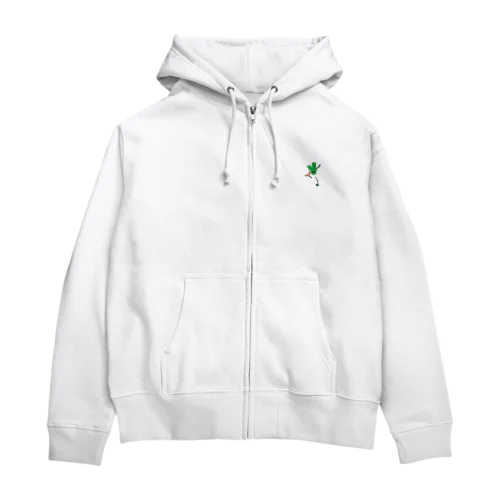 ネギロール　（バンガロール×長ねぎ） Zip Hoodie