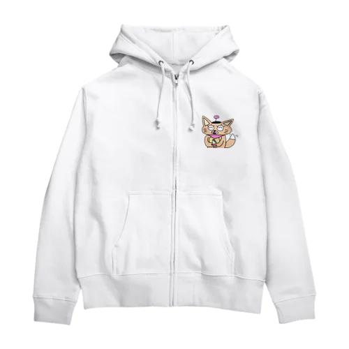 笑顔のTipちゃん Zip Hoodie