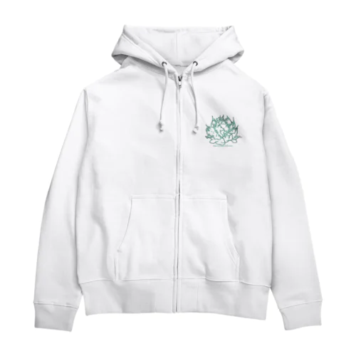 アガベホワイトアイス Zip Hoodie