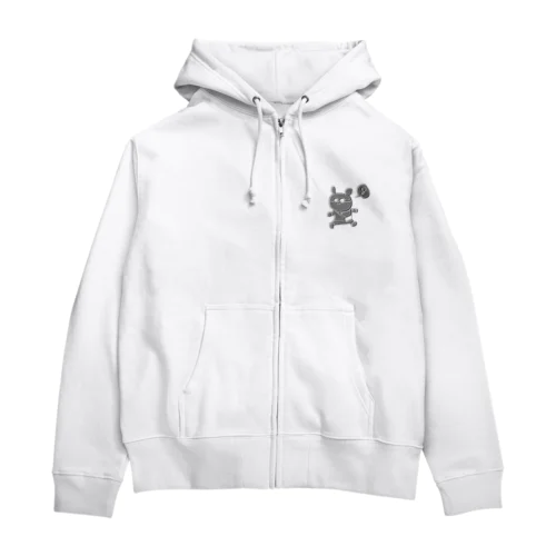 めがね男子のお出かけ。 Zip Hoodie