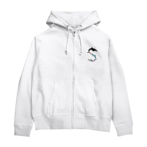 シャチ子 Zip Hoodie