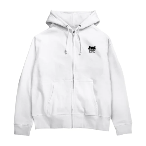 ネコのゲッティ/Getty Cat Zip Hoodie