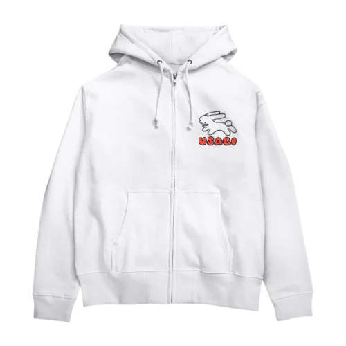 しろうさぎUSAGI2023 Zip Hoodie