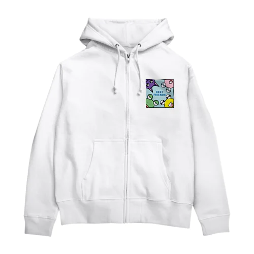 4人はベストフレンズ Zip Hoodie