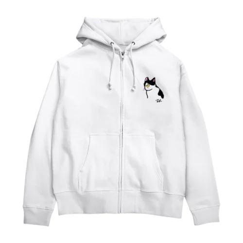 猫のテン Zip Hoodie