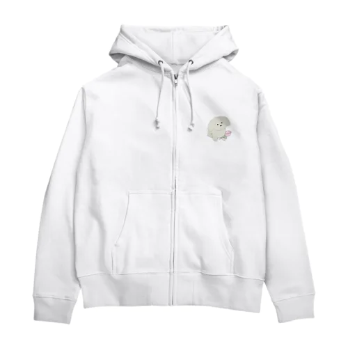 Roses and cute puppies ~ Zip Hoodie