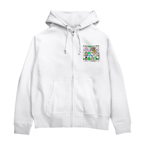 わしらあにまる Zip Hoodie